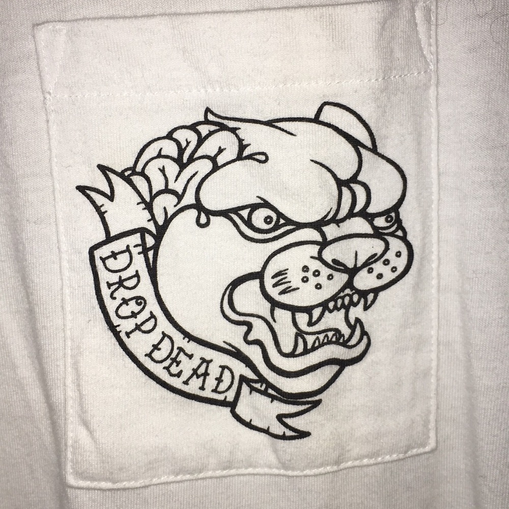 DROP DEAD Bulldog Tee NWOT